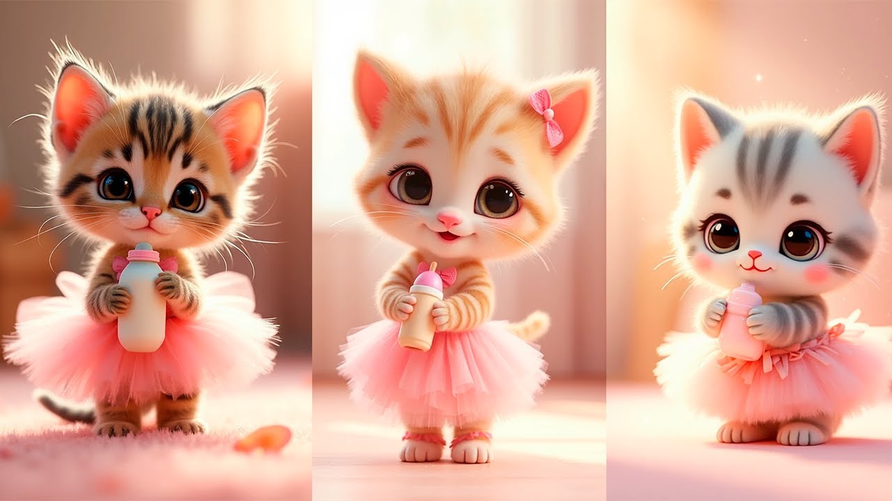 The Cutest Kitten You’ll See Today — Pure Heart-Melting Animation 💗🐾