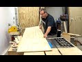 How to cut a large piece of plywood on the table saw