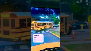 School bus makes right turn #schoolbusdriver #schoolbus #cdltraining #rightturn #shorts #school #cdl