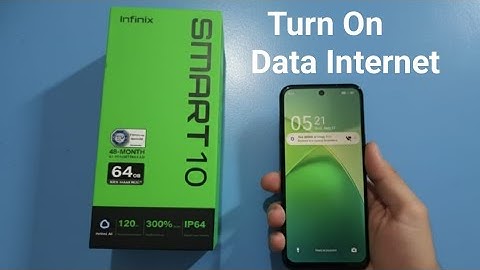 Infinix Smart 10 - How to turn on data internet