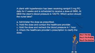 NCLEX Practice Item: Copy cat Answer options