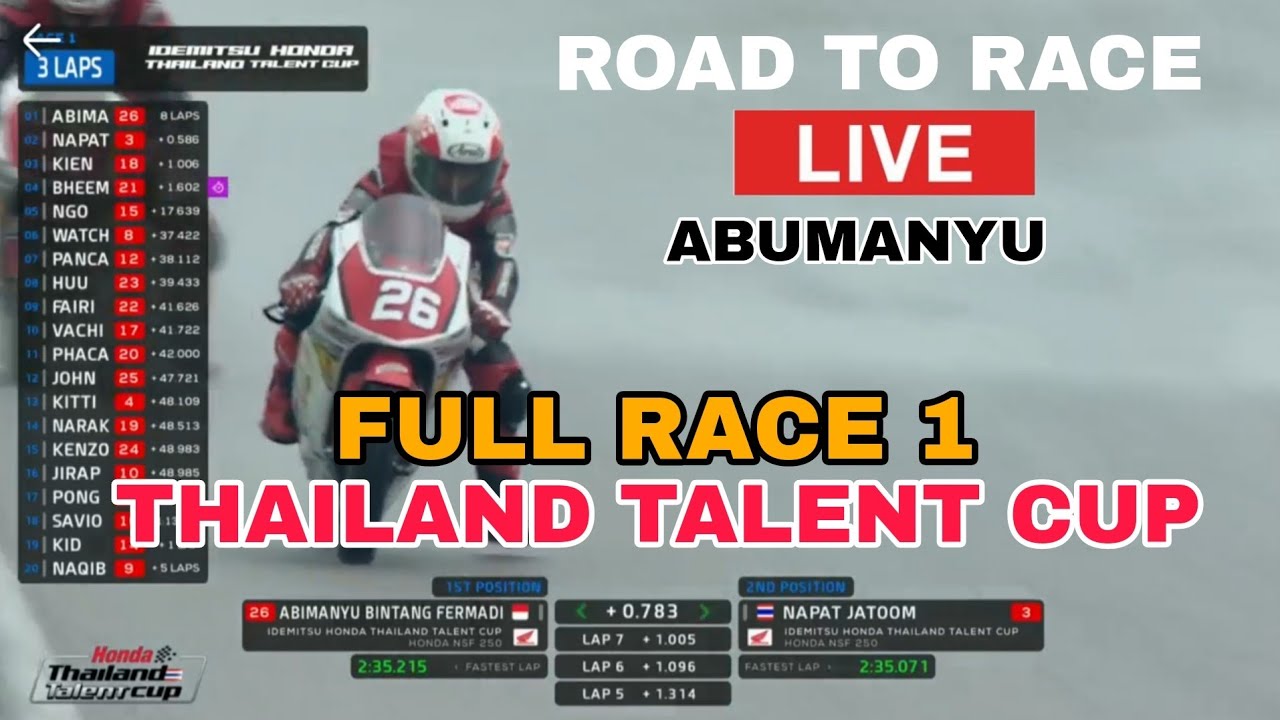 LIVE RACE THAILAND TALENT CUP 2025 SEPANG MALAYSIA | ABIMANYU SUKSES RAJAI BALAPAN