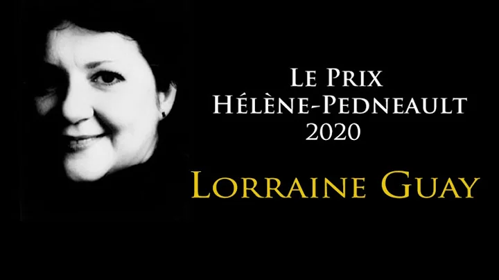 Lorraine Guay    Prix Helene Pedneault 2020