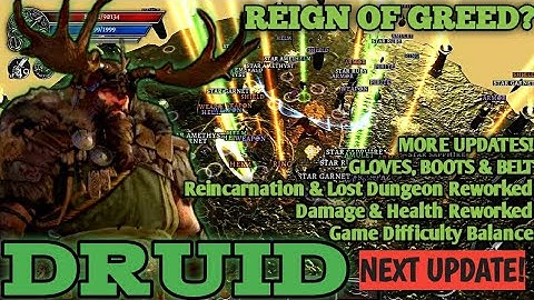 Anima - DRUID is comming / Goves, Boots and Belt / ft.  Reign Of Greed