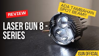 iSUN Lampu Tembak Worklight Laser Gun 8Series BEAM SPOT Light DC960V Motor Mobil Truk Fuso