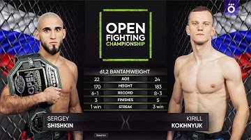РУССКАЯ ТРИБУНА НЕ ПОДДЕРЖАЛА? Сергей Шишкин vs Кирилл Кохнюк | Нокаут в титульном бою | OPEN FC