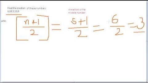 How to find median for odd numbers(first Video)