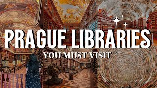 4 MAGICAL PRAGUE LIBRARIES YOU MUST VISIT (4K)! DON'T MISS THESE 🐛📚💫