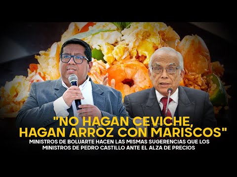 Al estilo de Pedro Castillo, ministro de Economía pide no consumir ceviche sino arroz con mariscos
