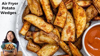 Crispy Air Fryer Potato Wedges | Easy, Flavorful, & Ready in 20 Minutes! π₯β¨