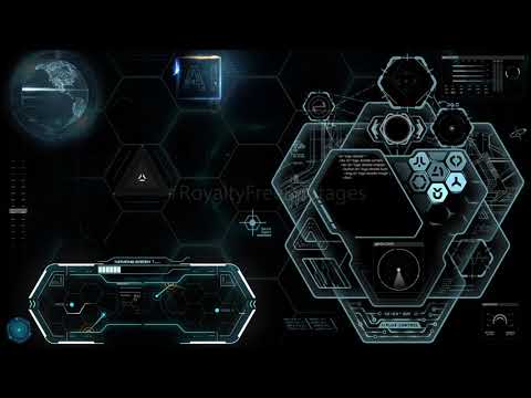 Hi-Tech futuristic technology background video | Artificial Intelligence footages | User interphase