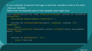 How to Implement a Single Choice Checkbox in RecyclerView for Android Apps
