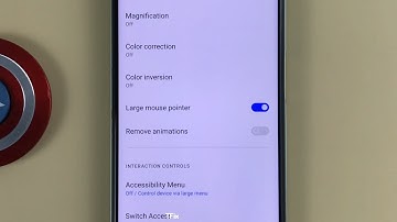 How to enable/disable Large mouse pointer on Realme C35 Android 11