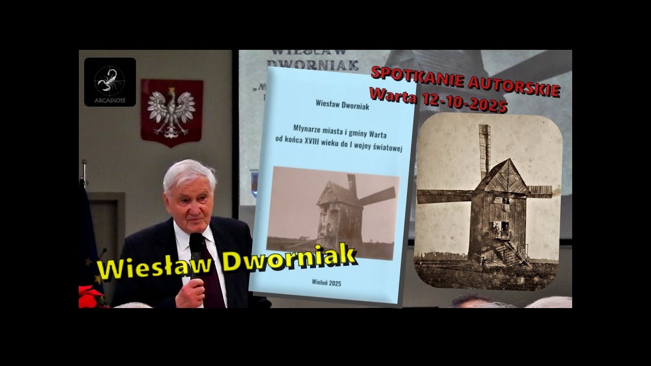 Wiesław Dworniak - spotkanie autorskie z twórcą książki o młynarzach Miasta i Gminy Warta 10-12-2025