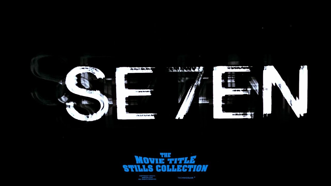 Se7en 1995 title sequence