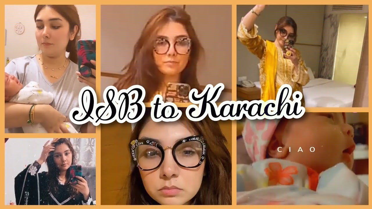 Nishoo Khan With Husband Traveled ISB to Karachi with little daughter Anabia | Hotel Room Tour |