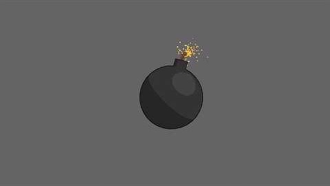 Bomb explosion cartoon style animation [Blender, 2.9]