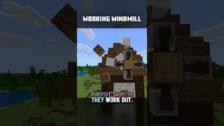 Can you make a working windmill with command blocks #minecraft