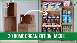 20 best life hacks for organizing your home | OrgaNatic