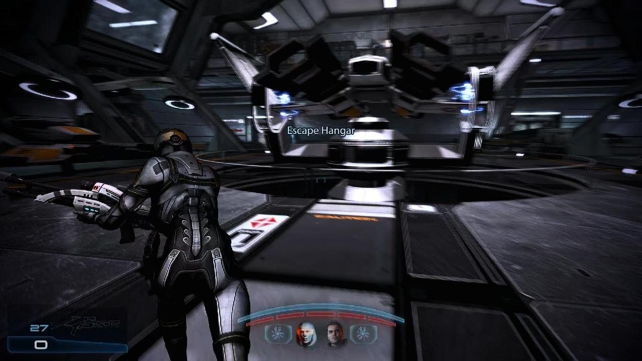 Mass Effect Legendary Edition EDI uses plane to vandalize Cerberus property