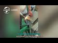 Laser welding effect of stainless steel box