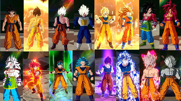 Goku 30+ New Transformations KK-FSS-SSJ1-US-2-3-PU-4-5-G-B-BK-BE-B2-3-4-5-UI-MUI-SSJUI Sparking Zero