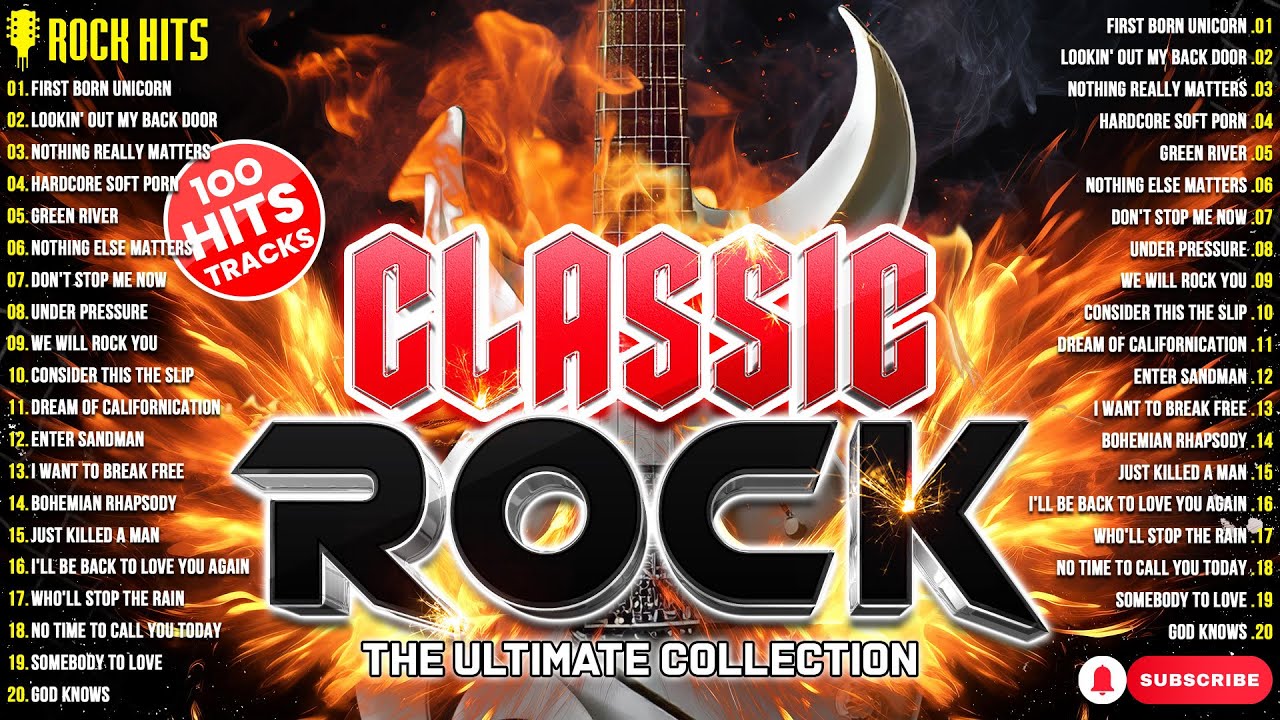 Nirvana, Led Zeppelin, Bon Jovi, Aerosmith, U2, ACDC ❤️ Classic Rock Songs 70s 80s 90s Full Album