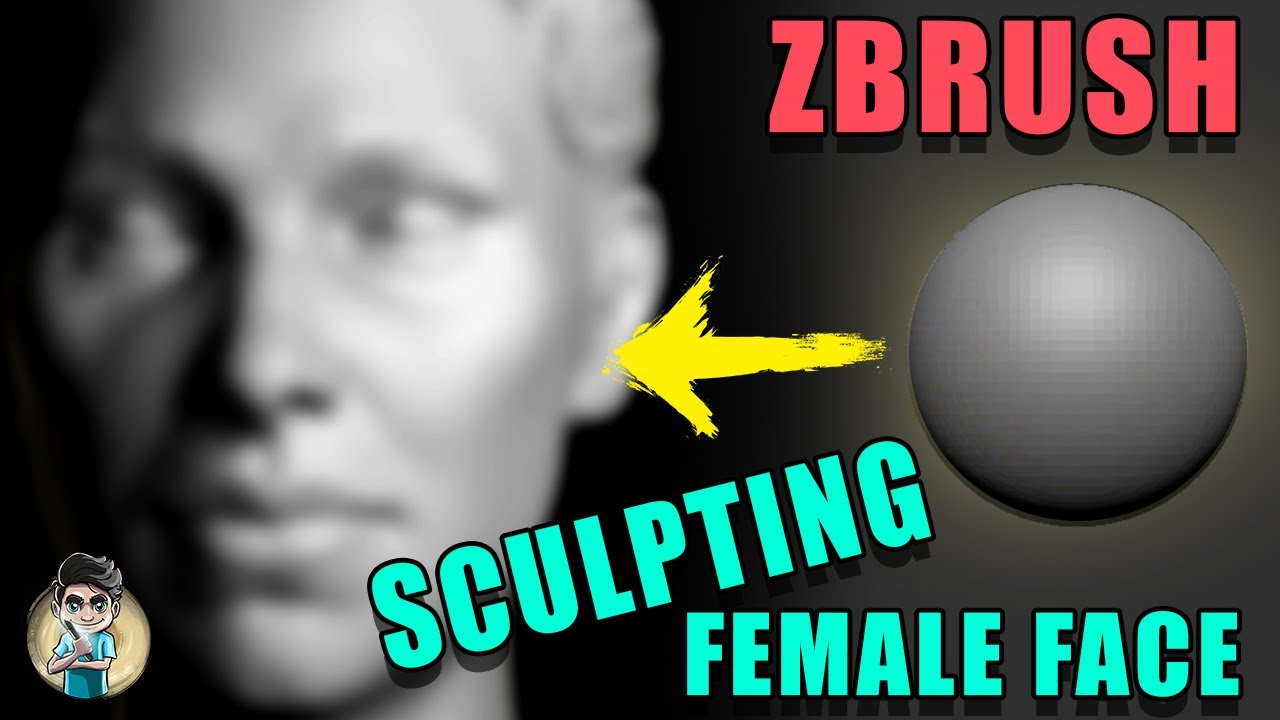 Sculpting a female face in zbrush | Sculpting process| concept ...