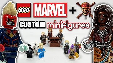 LEGO Marvel and Pirates of the Caribbean Custom Minifigures Showcase 