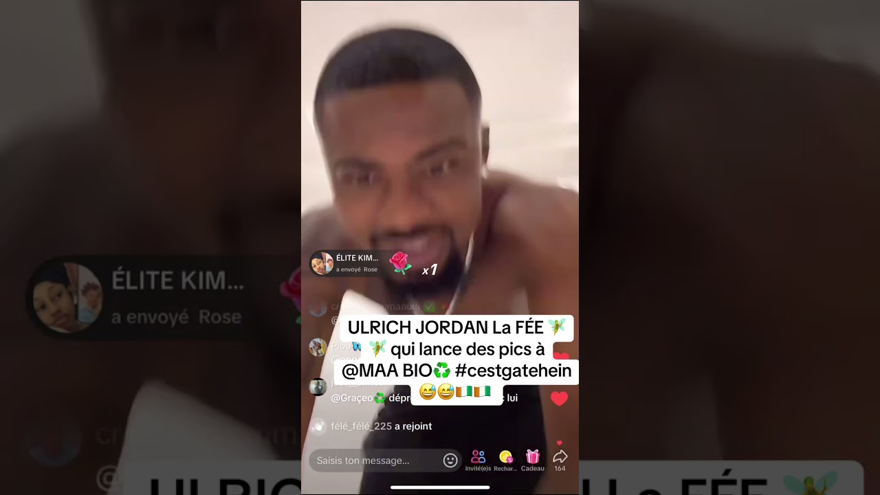 ULRICH JORDAN La FÉE 🧚🧚 qui lance des pics à @MAA BIO♻️ #cestgatehein😅😅🇨🇮🇨🇮 @rtici 