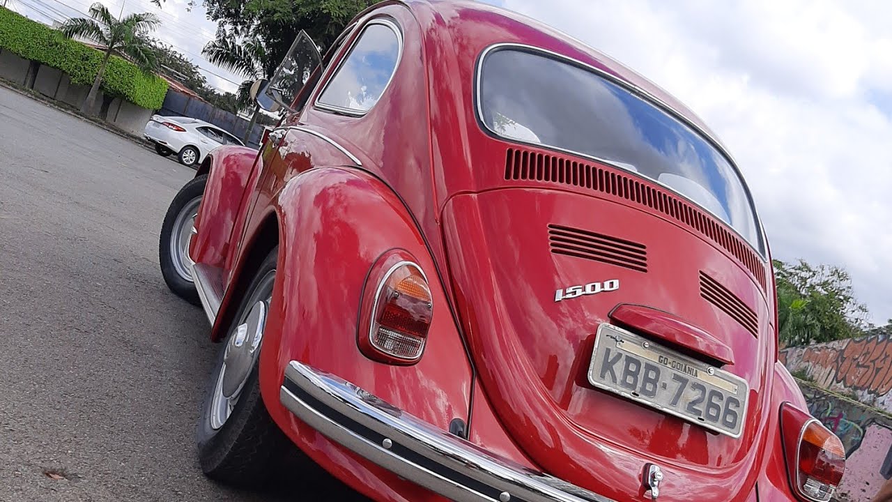 Fusca 1972 1500 Vermelho Montana