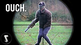 Airsoft CHEATER shot in the B*LLS with 500 FPS SNIPER