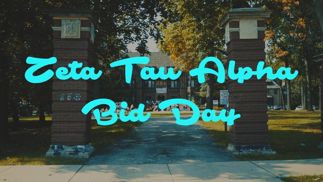 University of Michigan Zeta Tau Alpha Bid Day 2018