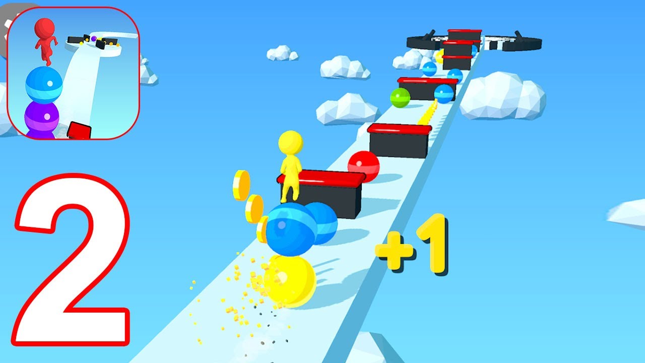 Stack Rider - Gameplay Walkthrough Part 2 Levels 21-40 (Android, iOS)