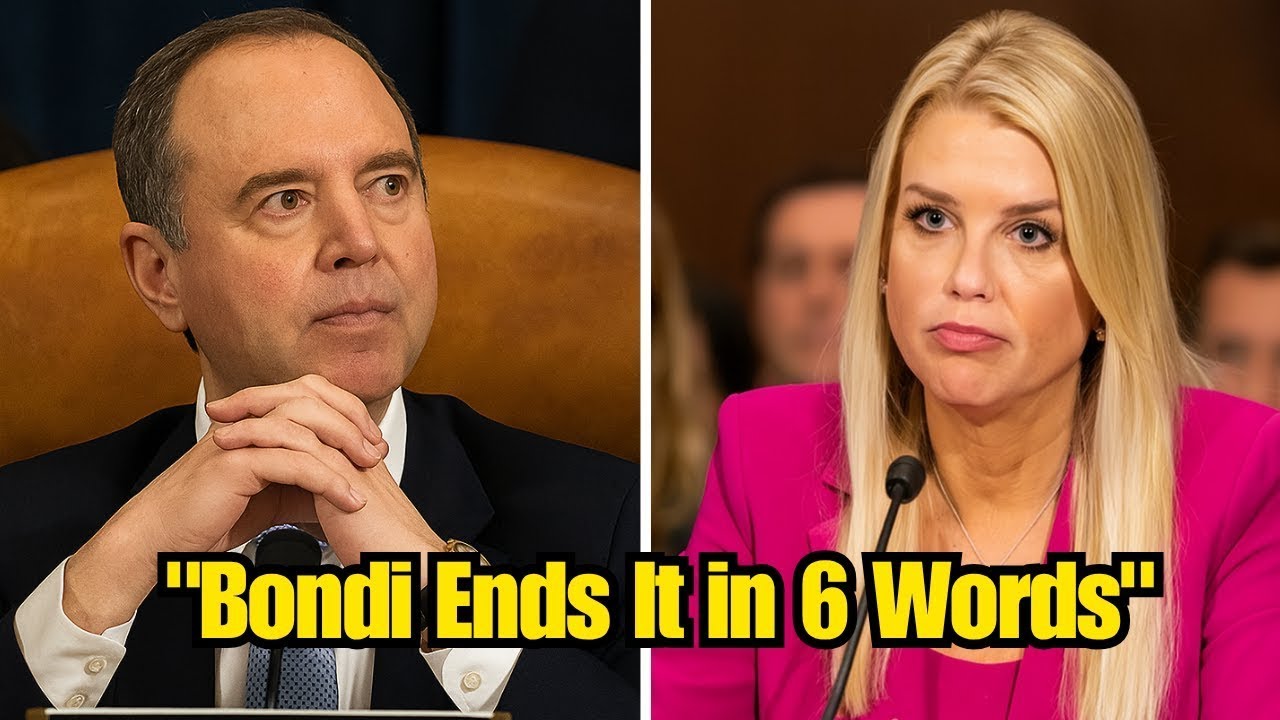 Pam Bondy Fires Back After Adam Schiff Calls Her “a Joke” — Crowd Goes Silent