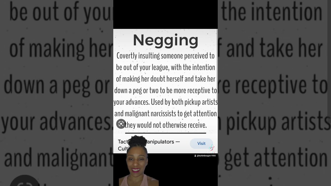 The Manipulation Tactic of Negging: A Reddit Storytime Thread