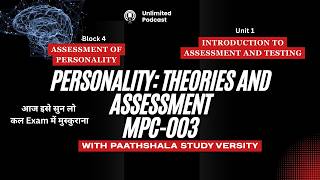 Introduction to Assessment and Testing | MPC 003 | BLOCK 4 | UNIT 1