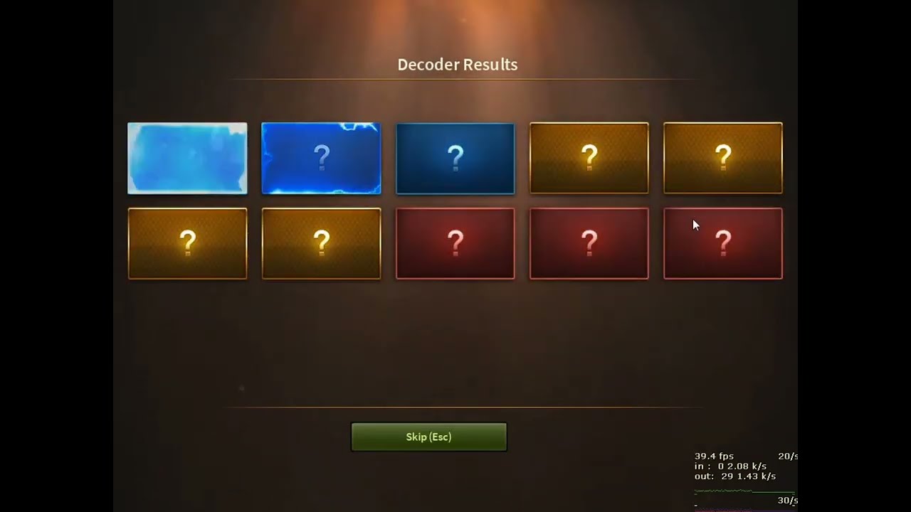 [CSN:S] Opening Event reward box, Unique decoder & Class decoder