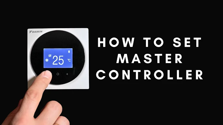 How to Set the Master Controller on Your Daikin Madoka