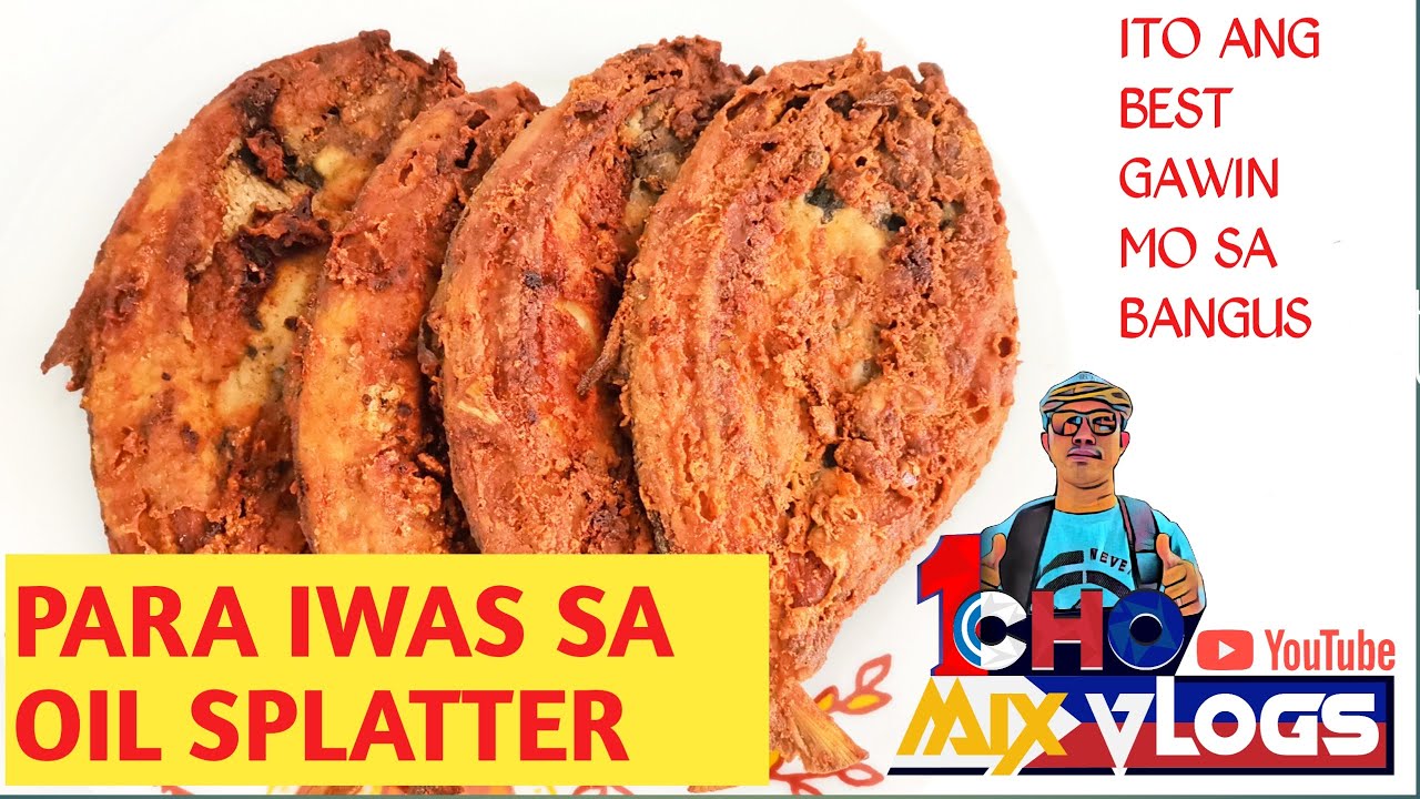 THIS IS HOW TO COOK MARINATED MILKFISH || TO AVOID OIL SPLATTER || BEST TECHNIQUE AND SAFETY/ TRY IT