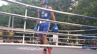 Petinju Denpasar Anggito Vs petinju karang asam, kejuaraan Tinju Junior, (Ronde 3).