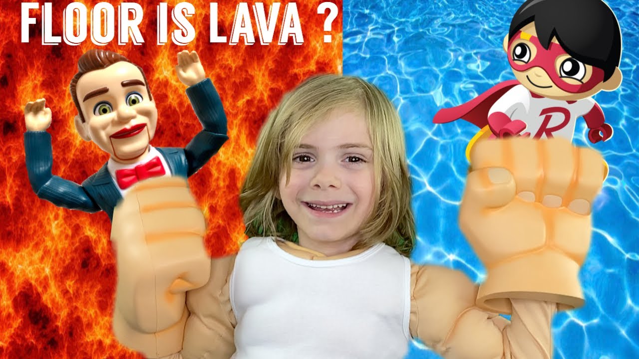 The Floor is Lava? || Jace is strong like Spiderman saves the day