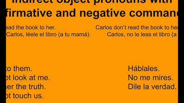 Object pronouns with commands Spanish