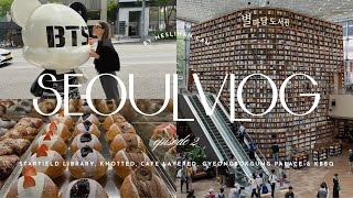 SEOUL TRAVEL VLOG EP 2 |  Starfield Library, Cafe Hopping, Layered, Knotted, Gyeongbokgung Palace