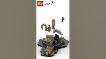 LEGO Christ the Redeemer | Stunning LEGO Animation #shorts #legoshorts #legos