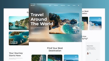 Create a Travel Website Using HTML & CSS JavaScript | Step-by-Step