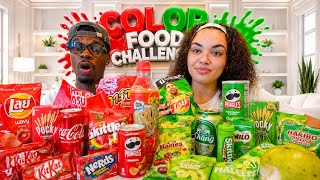 RED FOOD VS GREEN FOOD CHALLENGE IN THAILAND!!❤️💚