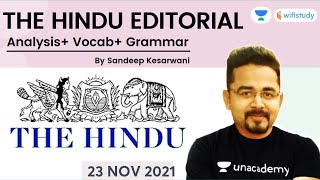 The Hindu Analysis | 23 Nov 2021 | The Hindu Editorial Analysis | wifistudy | Sandeep Kesarwani