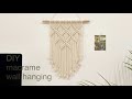 DIY | macrame wall hanging home decor | 마크라메 월 행잉 홈 데코