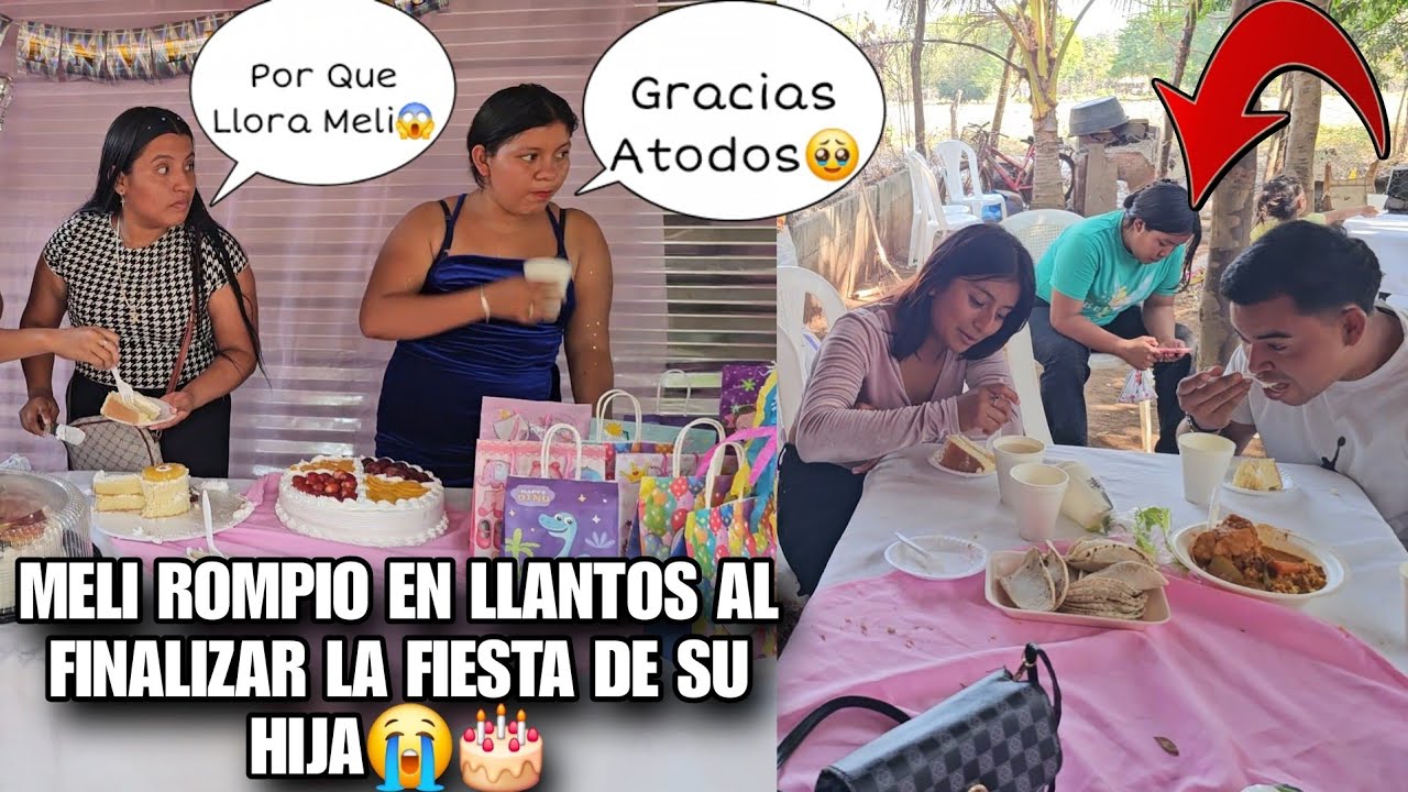 MELY Llorando Le Agradece  A Todos  Por Aver Llegado😱 Todos  Muy Felices En La Fiesta 😧